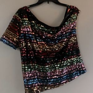 Sequenced Off Shoulder Top- Size M- Fabulous!